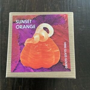 Glass Eye Studio Art - Sunset Orange Gourd NEW